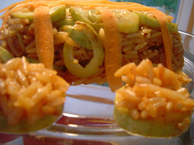 פתיתים ארוכים בשילוב קישואים