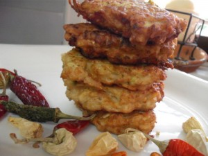 קציצות קישואים וחזה עוף