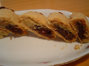 עוגיות במלית ממרח שוקולד